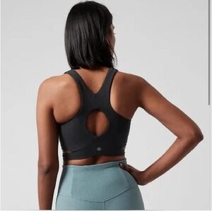 Athleta Black Cut Out Conscious Crop XL